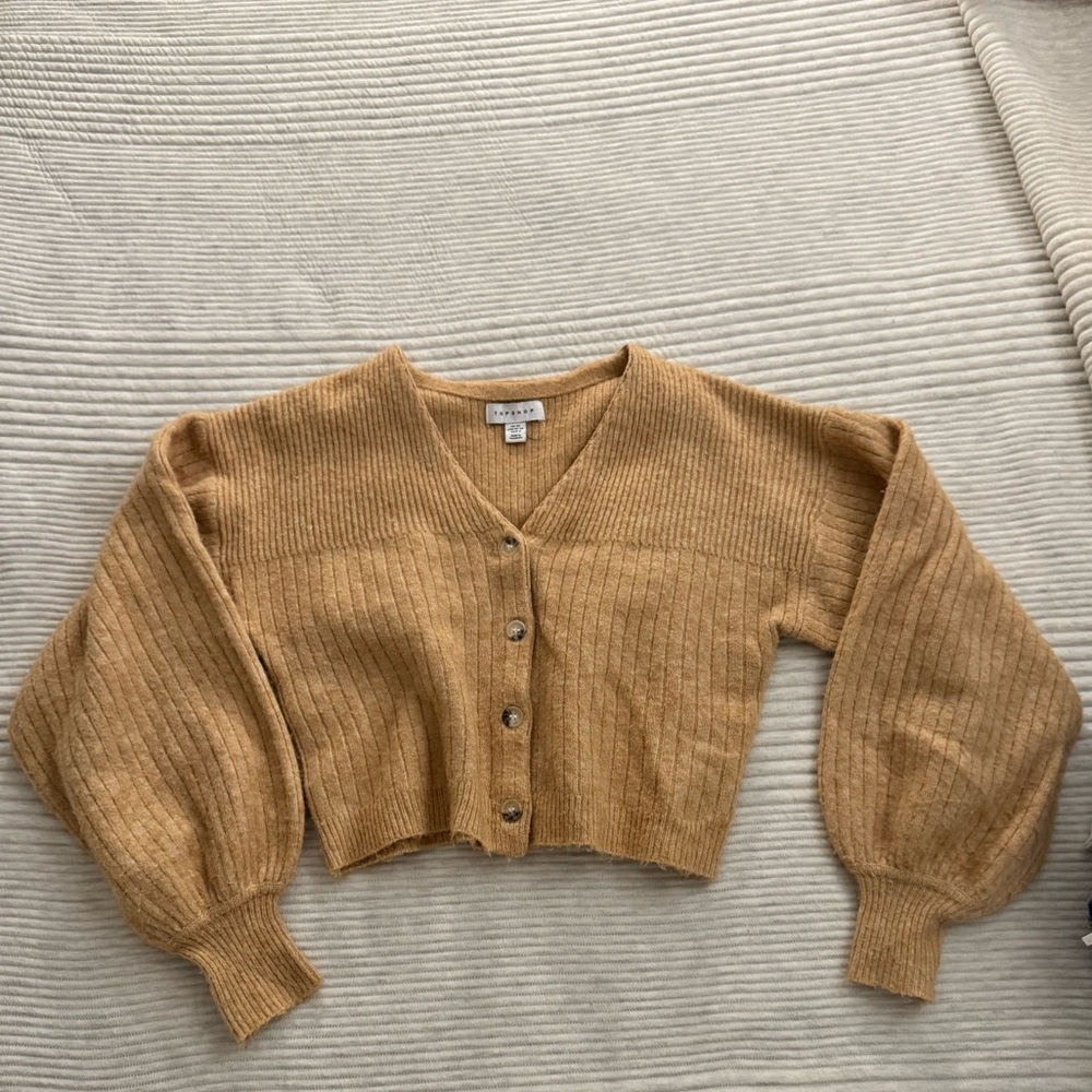 topshop cropped cardigan